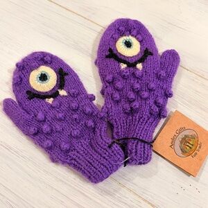 Andes Gifts Alpaca Knit Monster Toddler Children’s Gloves